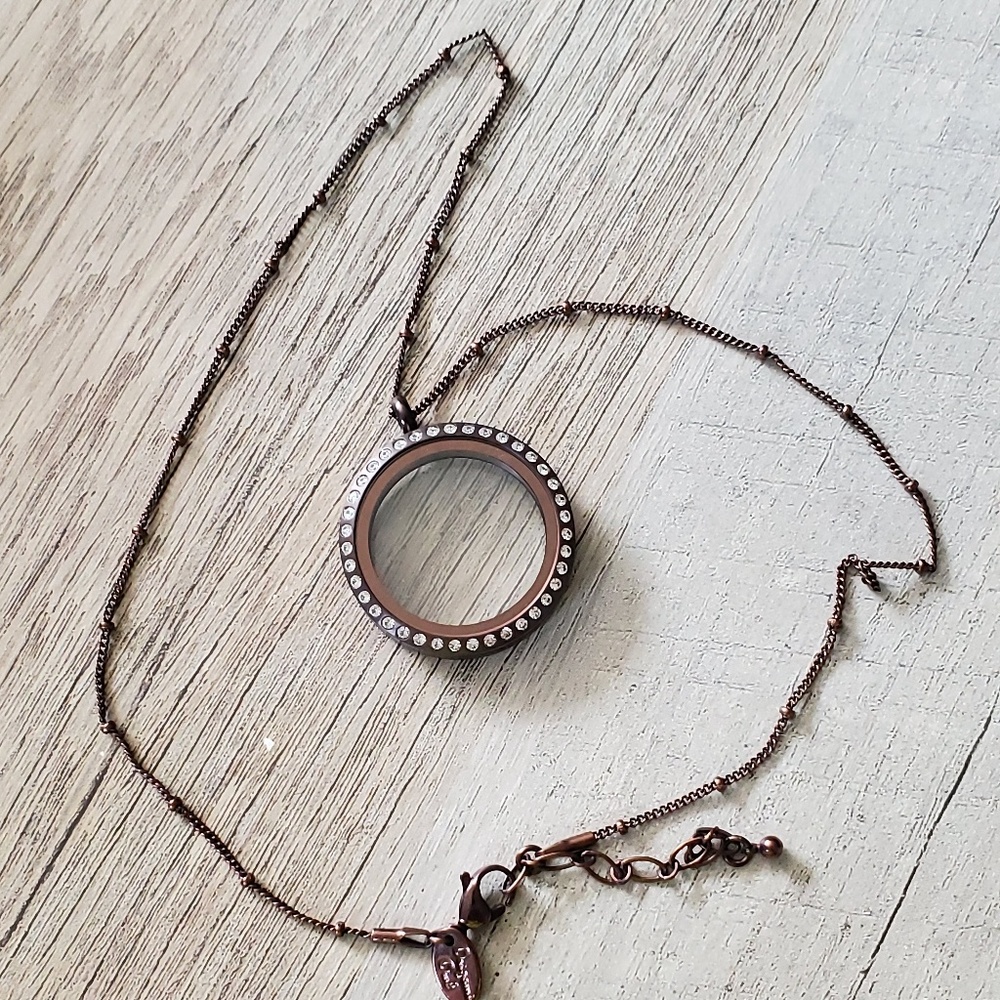 Chocolate locket necklace